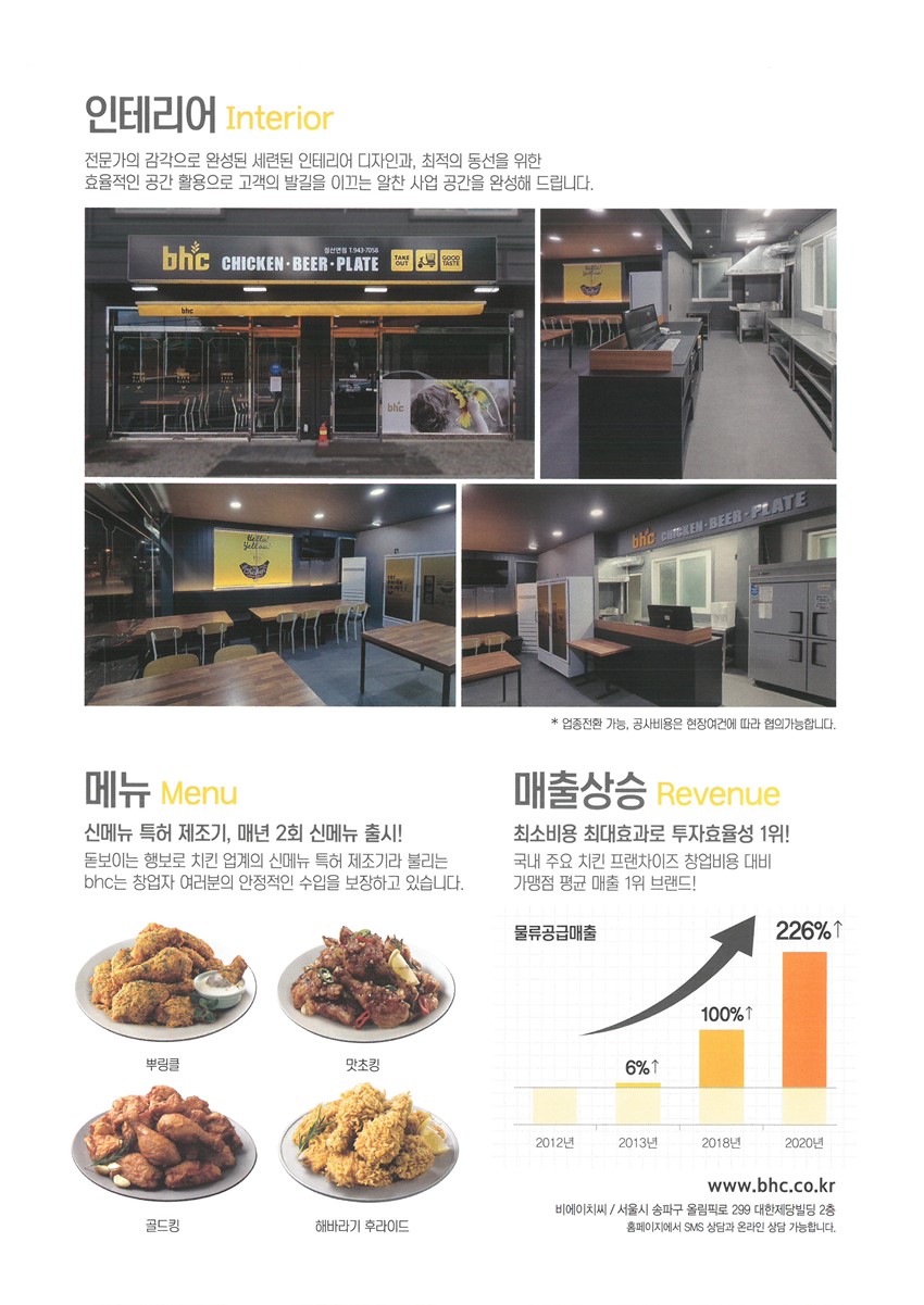1.■BHC 치킨, 면단위 우선입점 기회! 예비점주님을 선착순으로 모집합니다!